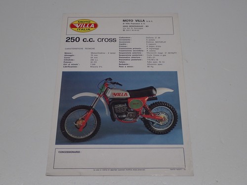 Villa 250 cross depliant - villa, c.c.