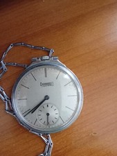 EBERHARD orologio da taschino in acciaio anni '60