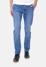 Jeans Uomo Blu Cotone Leggero