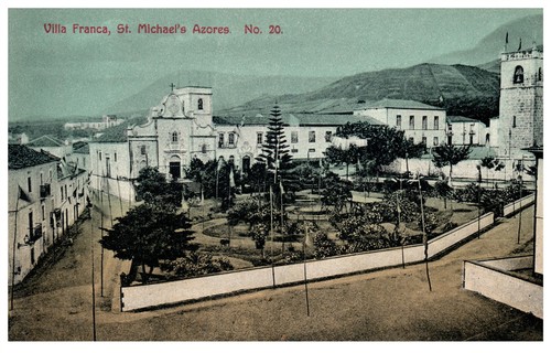 Vintage postcard 1900s villa - postcard,