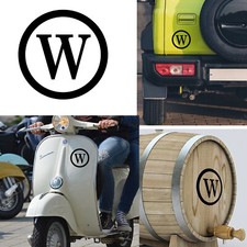 Adesivo In Vinile Lettera W