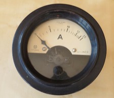 VECCHIO AMPEROMETRO DA 0 A 25 amp. MARCA TRUB TAUBER [TA44]