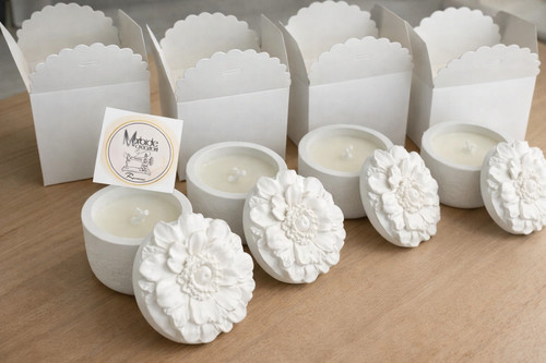 Vasetto fiore con candela - vasetto,