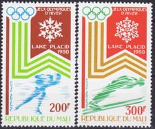 Mali 1980 Giochi Olimpici Invernali,Sci,Sci,Pattinaggio su Ghiaccio,Sport MNH