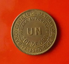 1 SOL DE ORO 1960 PERÙ (NON
