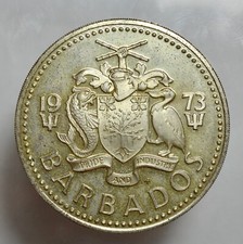 BARBADOS -AG/ 5 DOLLARI FIVE