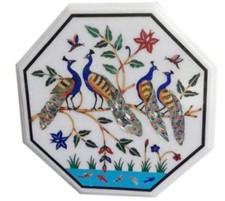 Tavolo fine marmo ottagonale