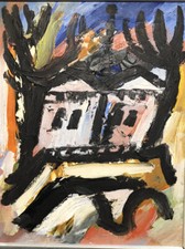 Gustavo Boldrini, opera unica, olio su tela, 45x35cm 