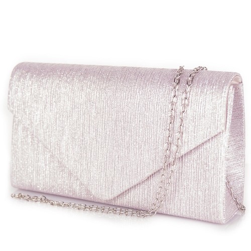 Pochette glitter rosa - , donna