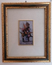 Vasetto con fiori - Elmo Ambrosi (olio 1977)