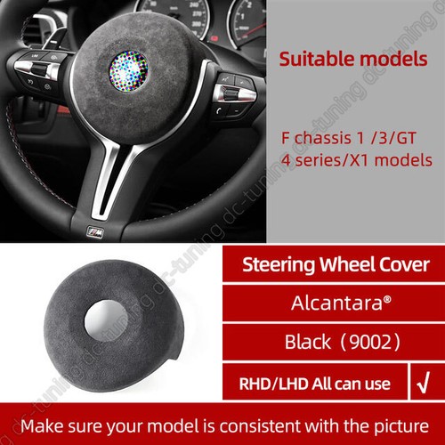 Coprivolante nero alcantara - coprivolante,
