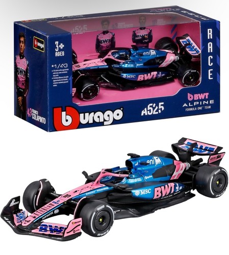 Official burago alpine a525 - alpine, f1