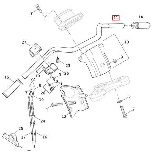 Manubrio harley davidson - harley,