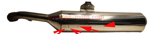 Echappement gauche yamaha fjr - echappement,