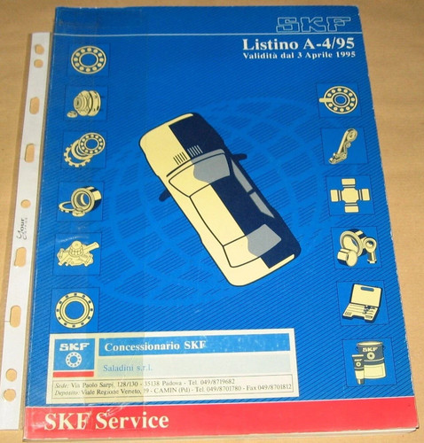 Skf listino 95 catalogo - skf,