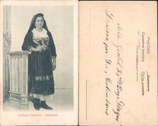 GIMIGLIANO PRIMI 900 , COSTUME CALABRESE,IMMAGINE MOLTO BELLA-65617