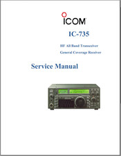 ICOM IC-735 Manuale di