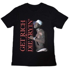T-shirt nera 50 cent 'Get Rich