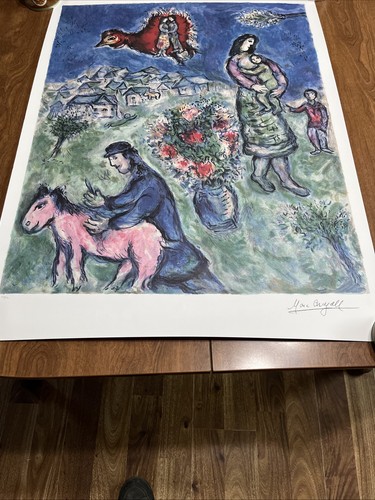 Marc chagall sur route - la,
