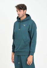 PUMA Felpe Uomo Verde Felpa con cappuccio Felpa con cappuccio WARDROBE ESS Autun