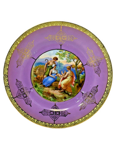 Angelica kauffmann piatto - kauffmann, oro