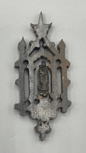Miniatura madonna latta legno - madonna,