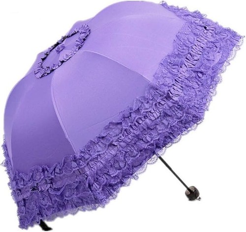 Ombrello pieghevole viola - pieghevole, da
