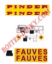 DINKY TOYS 881 AUTOCOLLANTS