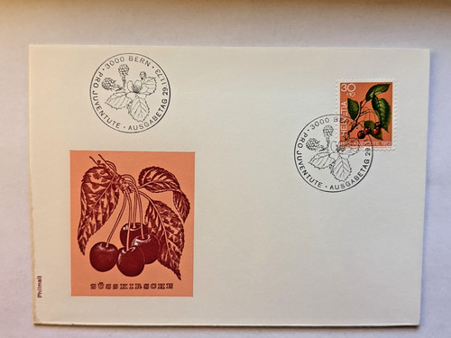 Svizzera berna fdc ciliegia - fdc,