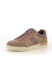Sneakers stringate uomo cuoio