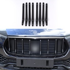 Striscia Decorazione Griglia Anteriore per Maserati Levante 2016 17 2018 Look Fibra di Carbonio