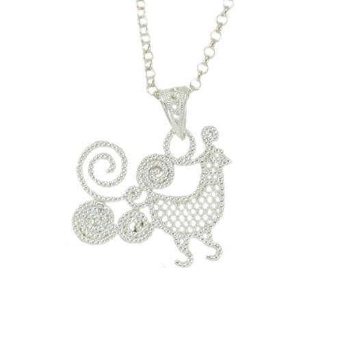 Collana pavoncella sarda - collana,