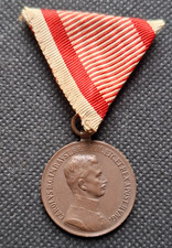 Medaglia  in bronzo al valore di Carlo I° Austria kuk  WW1
