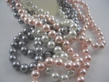 COLLANE DI PERLE IN RISPARMIO 3 er set ad COMBINARE ART PEARL COLORE A SCELTA