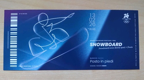 Biglietto ricordo olimpiadi - ricordo,