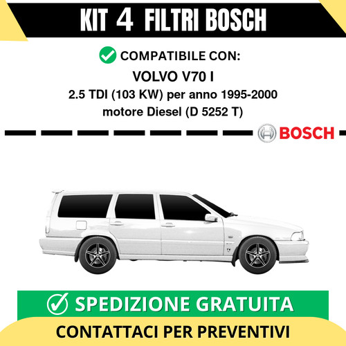 Kit bosch filtri tagliando - 4,