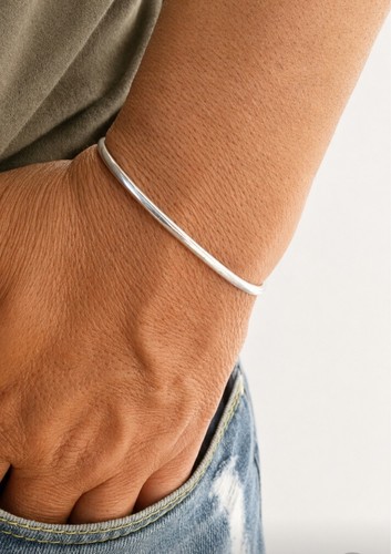 Bracciale rigido argento - rigido, in