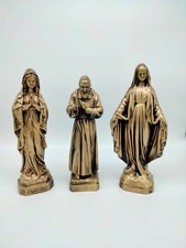 statue sacre color bronzo cm 30 (11,81'') Miracolosa - Lourdes- Padre Pio bronzo