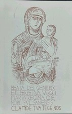 ABBAZIA DI PULSANO GARGANO MADONNA DI PULSANO DA ANTICO LIBRO, CON PREGHIERA