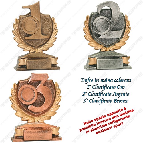 Trofeo resina colorata - trofeo, in