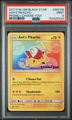 Psa ash pikachu - psa, #sm108