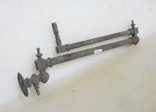 Applique lampada da parete vittoriana ottone gas antico vecchio regolabile 24"D