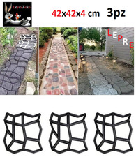 Set 3pz stampo cemento - -,