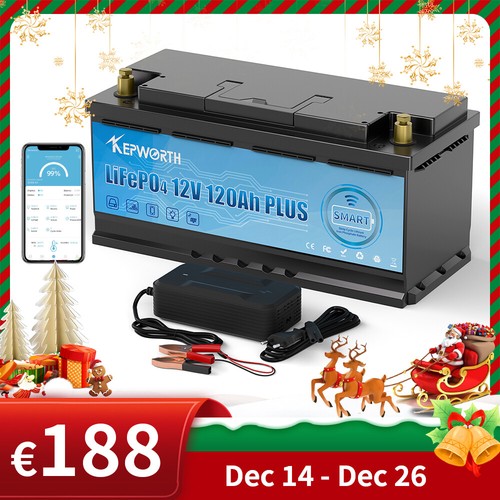 Batteria 12v 120ah bluetooth - 12v,