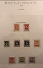 1934 EGEO RODI SEGNATASSE N. 1/9 NUOVI MNH** Ottimi CVFE