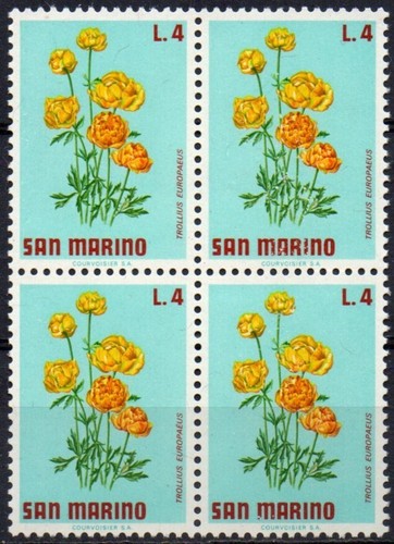 San marino 1971 fiori - marino,