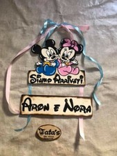 Fiocchi nascita per gemelli - fiocchi,