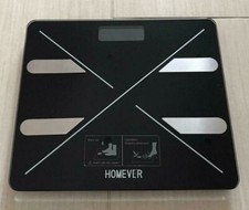 Bilancia Smart Body Fat Pesapersone Digitale Nera con App iOS Android | Homever