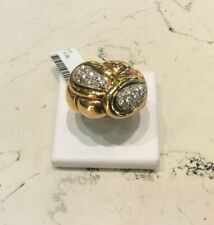 Anello nuovo oro giallo 18kt diamanti taglio brillanti ct 0.36 colore H - 50%