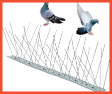 Dissuasori in Acciaio Inox per Piccioni Anti Uccelli 80 Spilli da Balcone Tetto